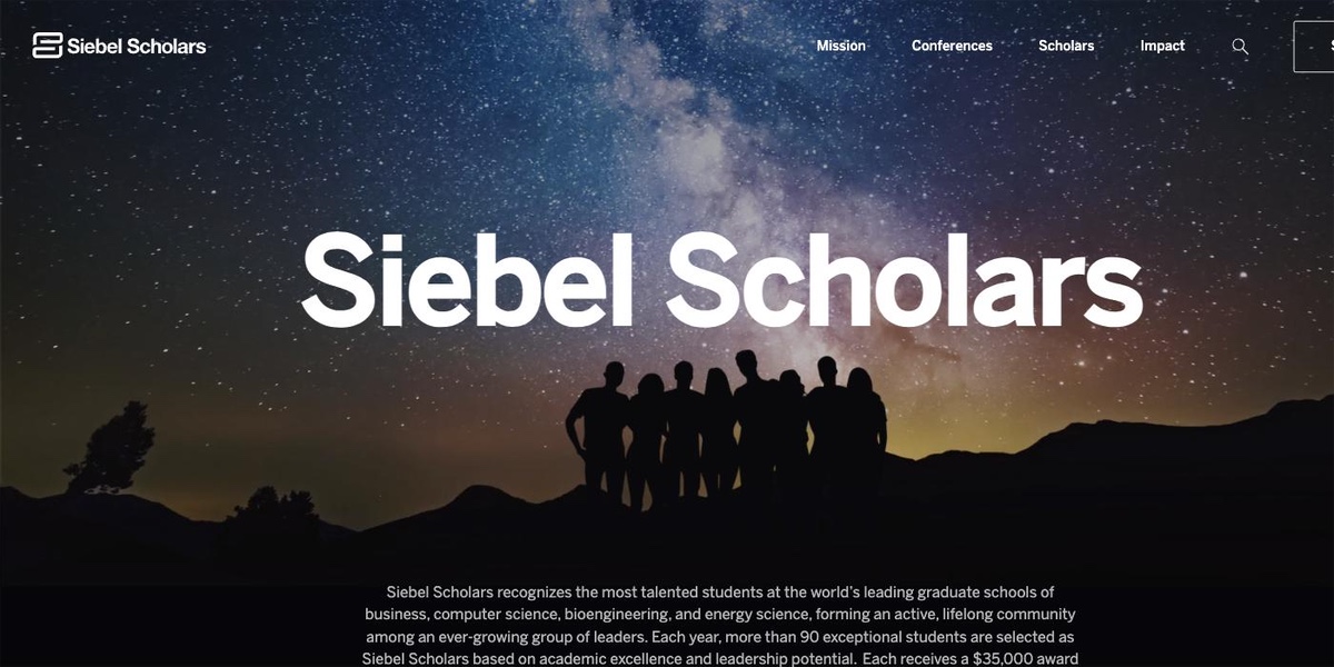 Siebel Scholars homepage